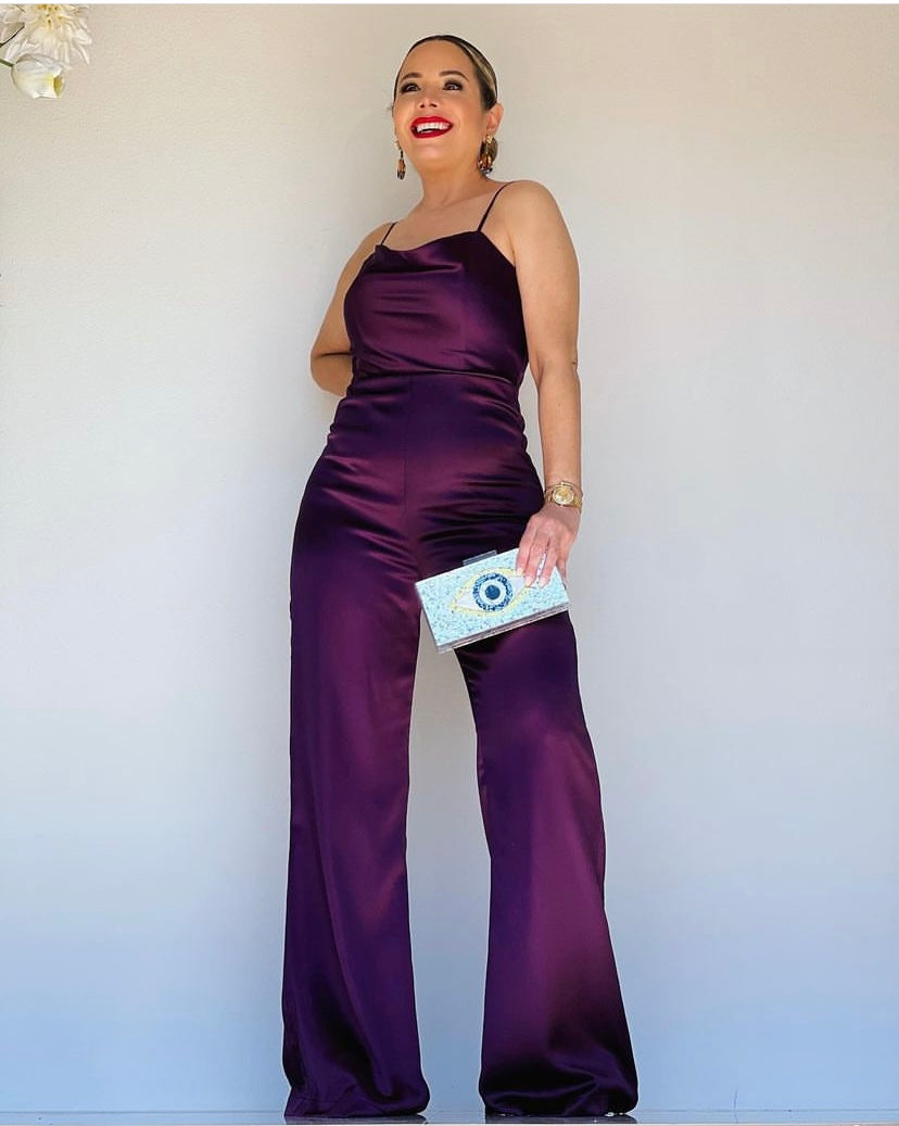 Eggplant Jumpsuit