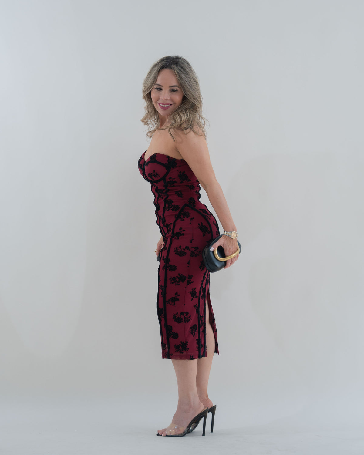 DRESS GURGUNDY