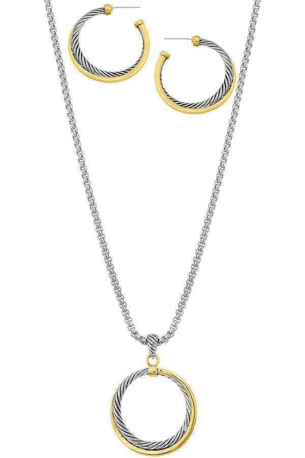 SET. NECKLACE EARRING