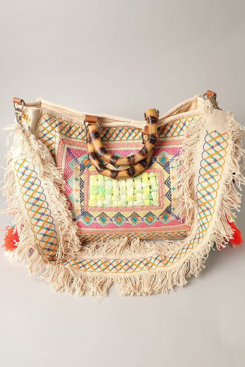 White embellished bag