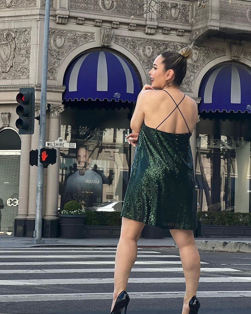 Green Sequin Dress