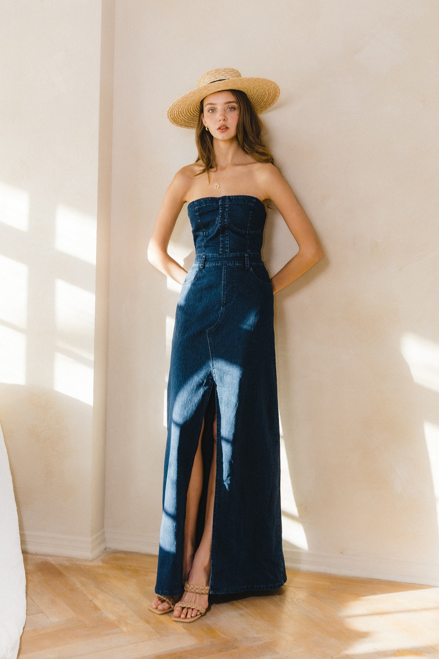 DENIM MAXI DRESS