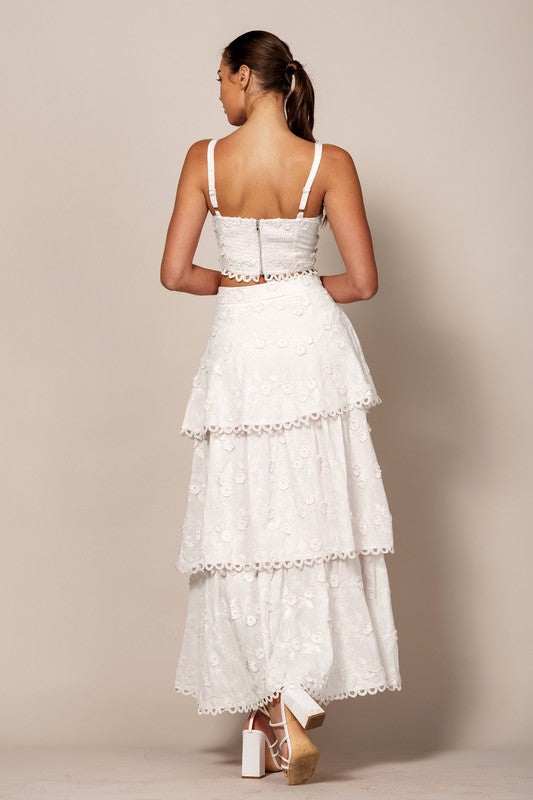 SET.SKIRT AND TOP WH