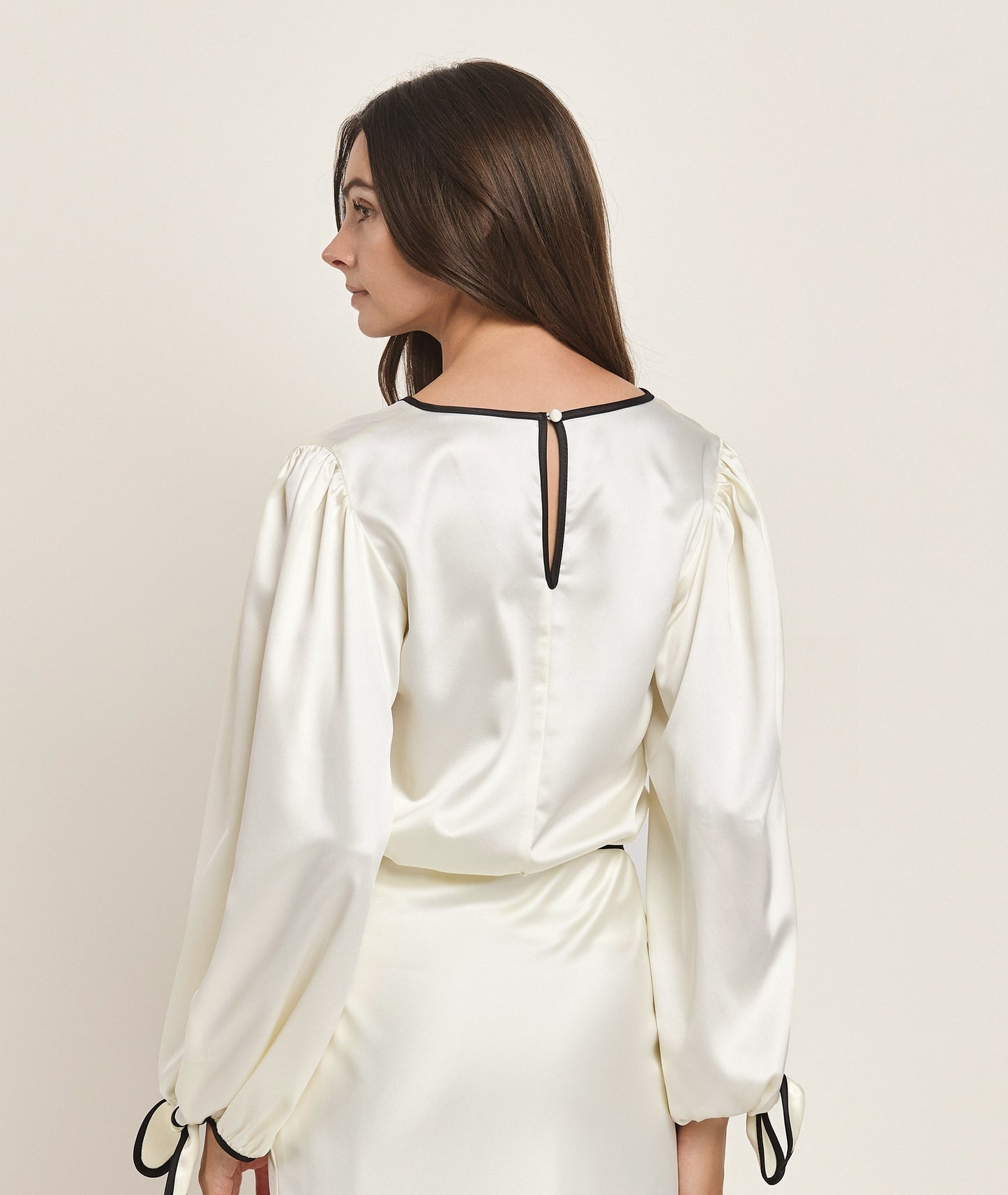 TOP SATIN IVORY