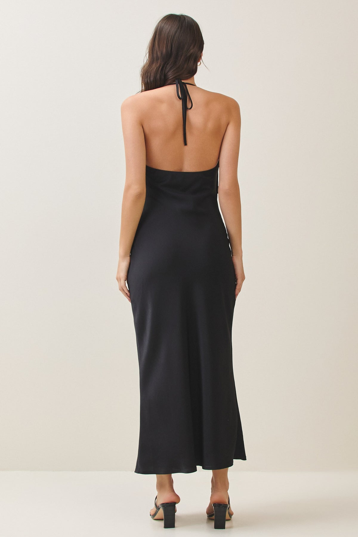 DRESS SATIN BLACK