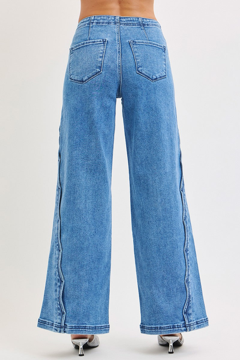 JEANS SCALLOPED