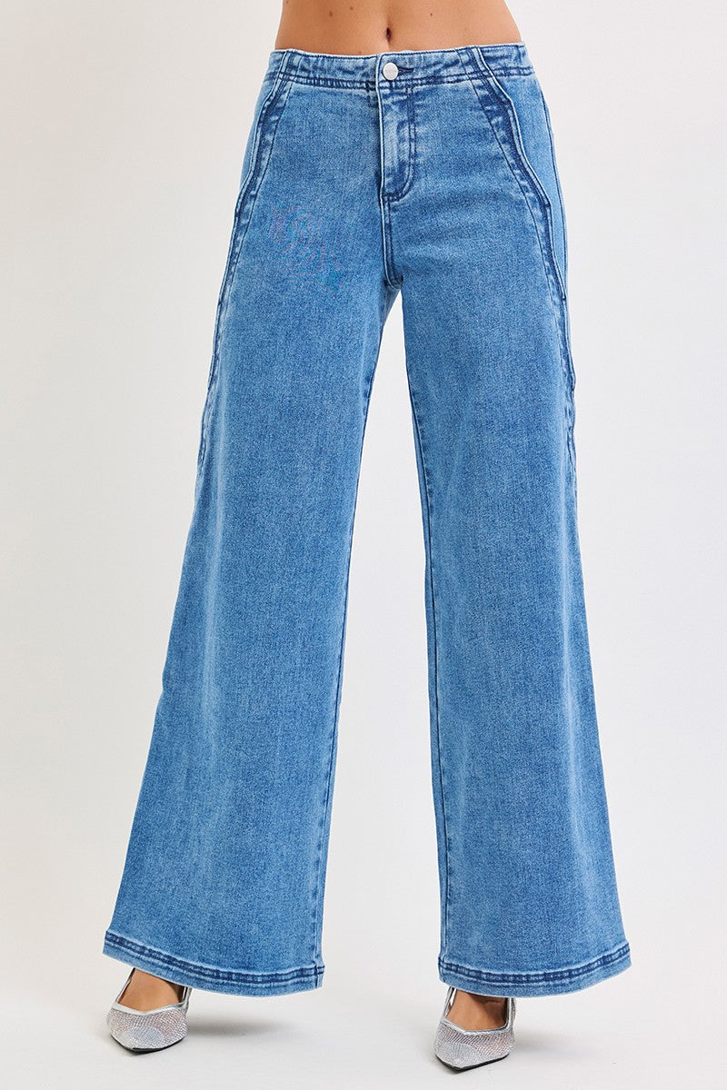 JEANS SCALLOPED