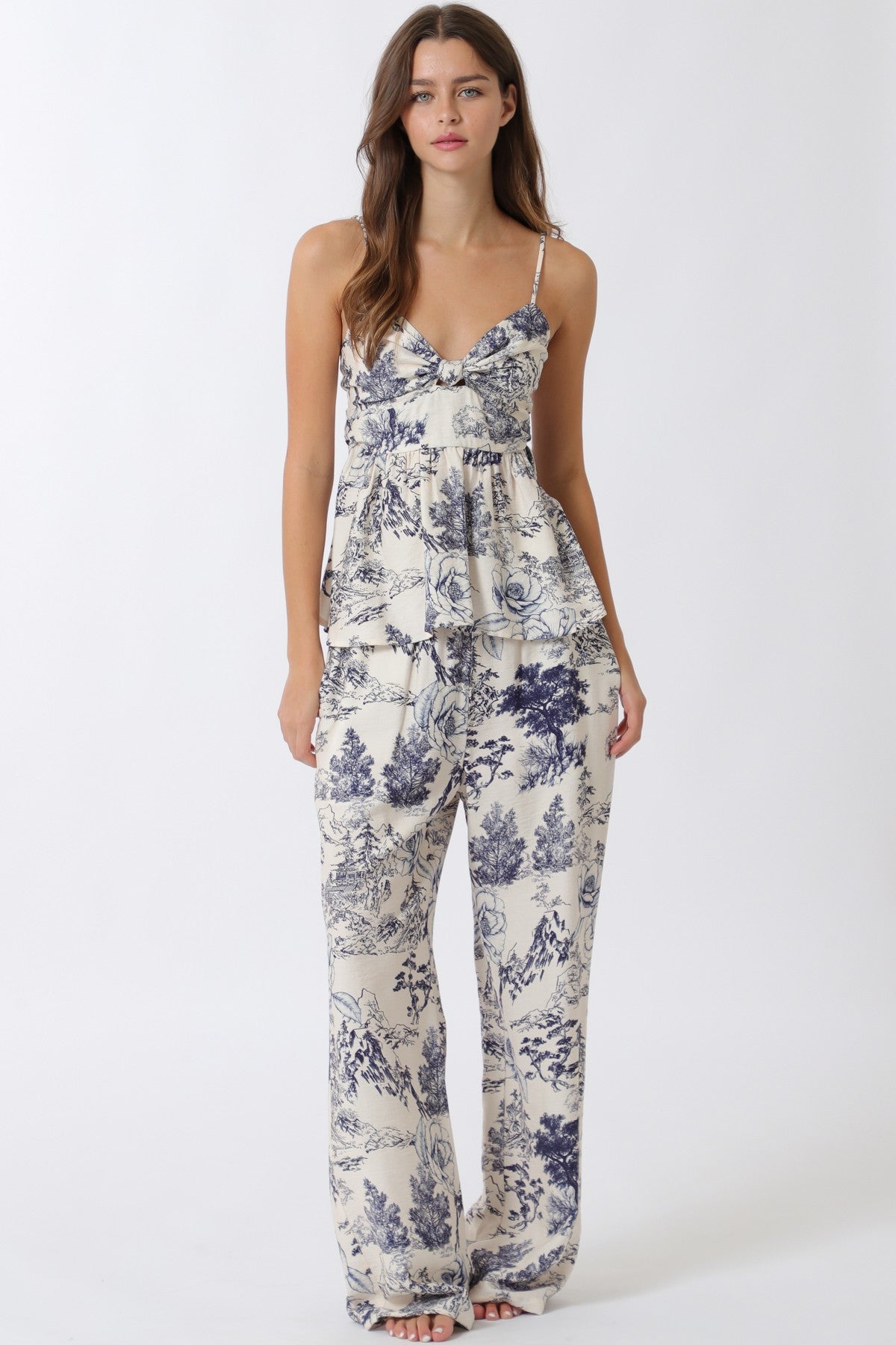 SET. PANTS & TOP NAVY