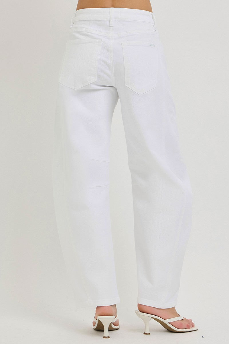 PANTS WHITE BARREL