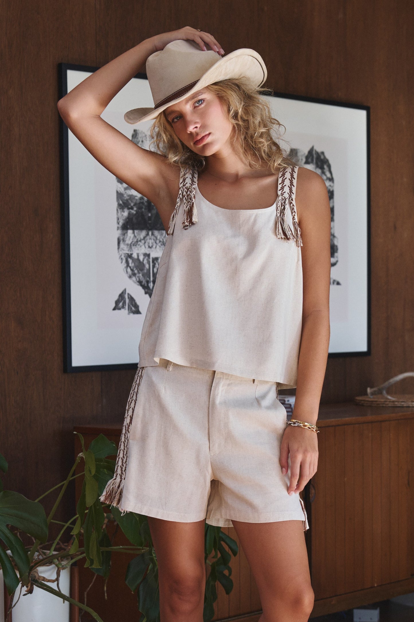 SET.SHORT & TOP LINEN