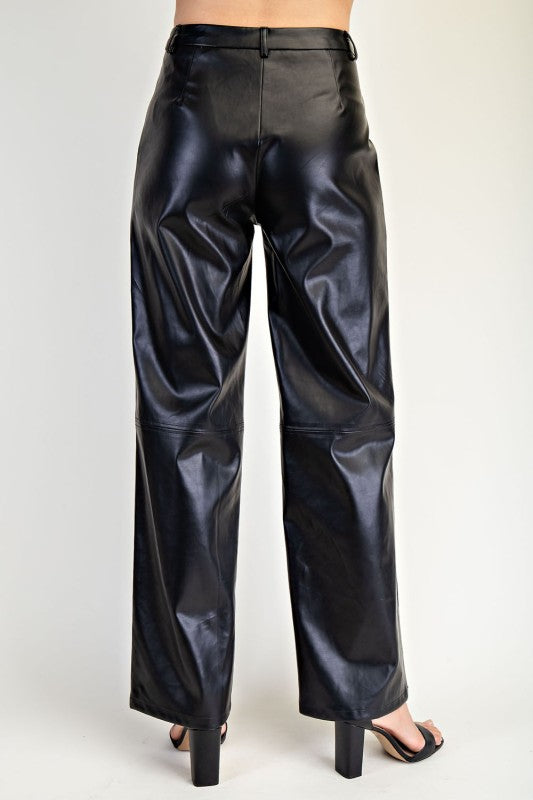PANTS FAUX LEATHER