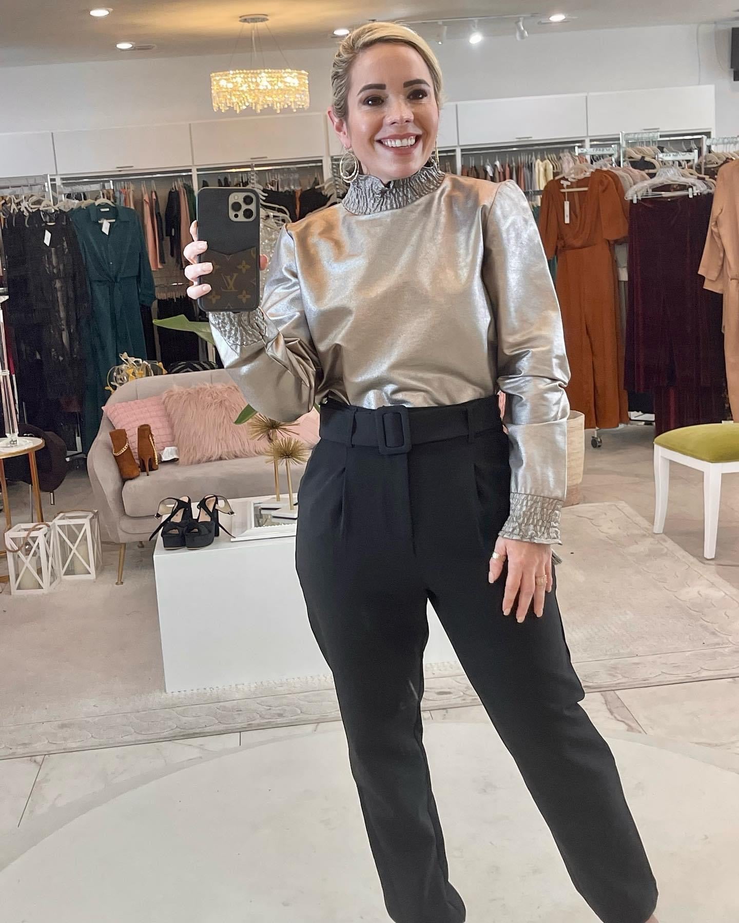Gold and silver top