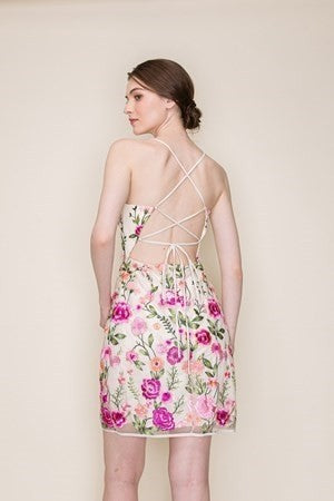 DRESS EMB MULTI