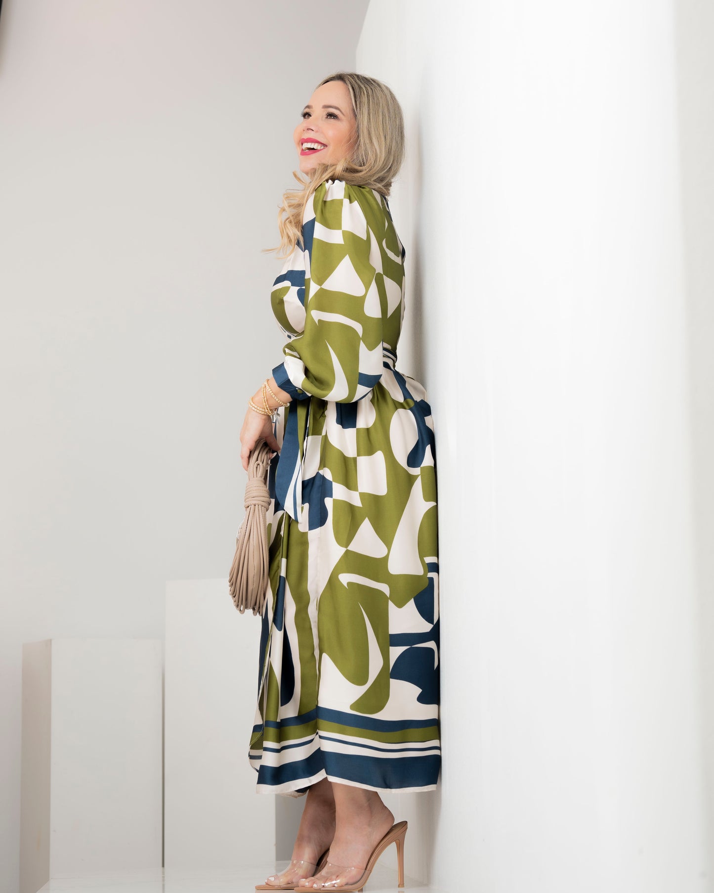 DRESS NAVY/GREEN