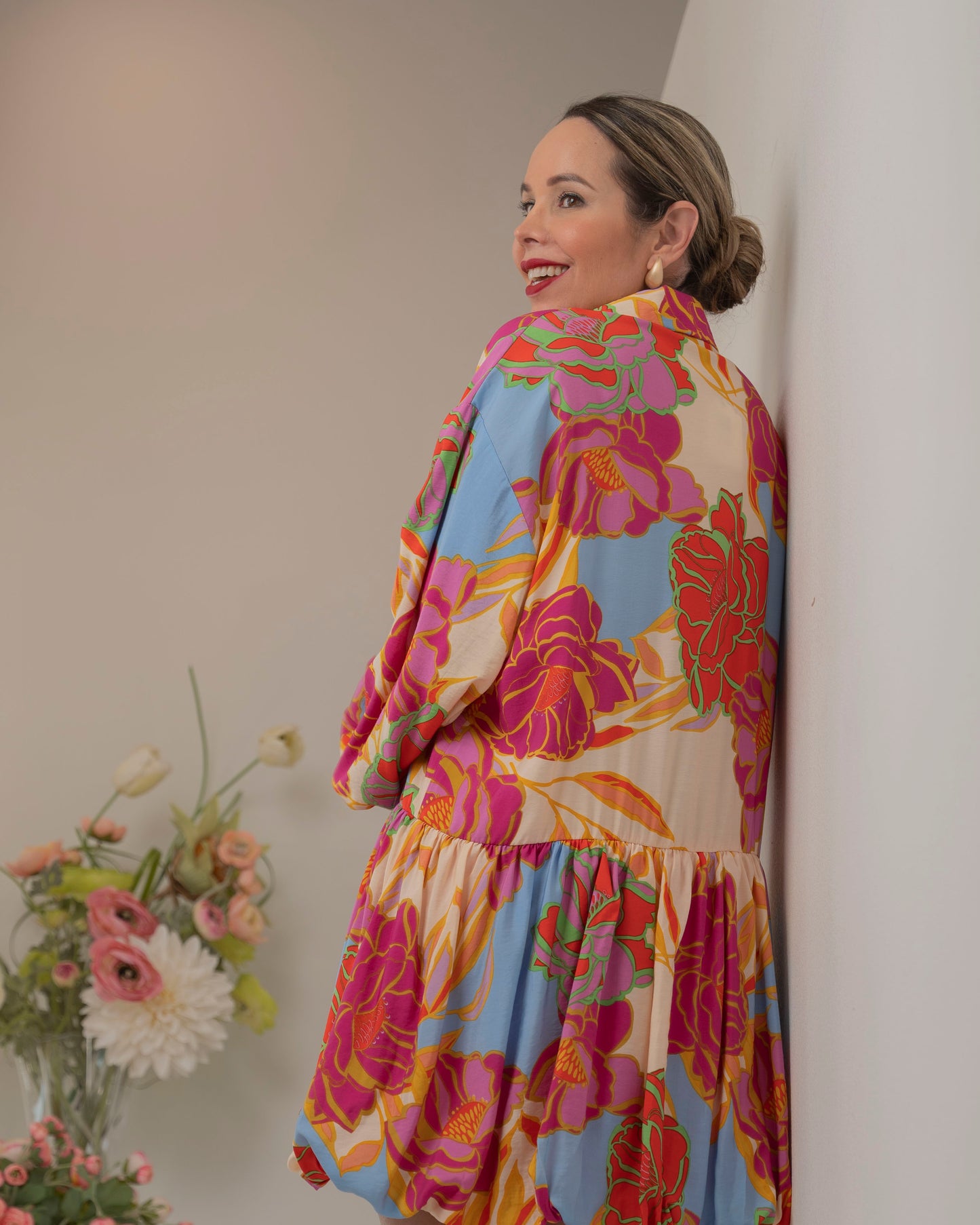DRESS FLORAL MULTI