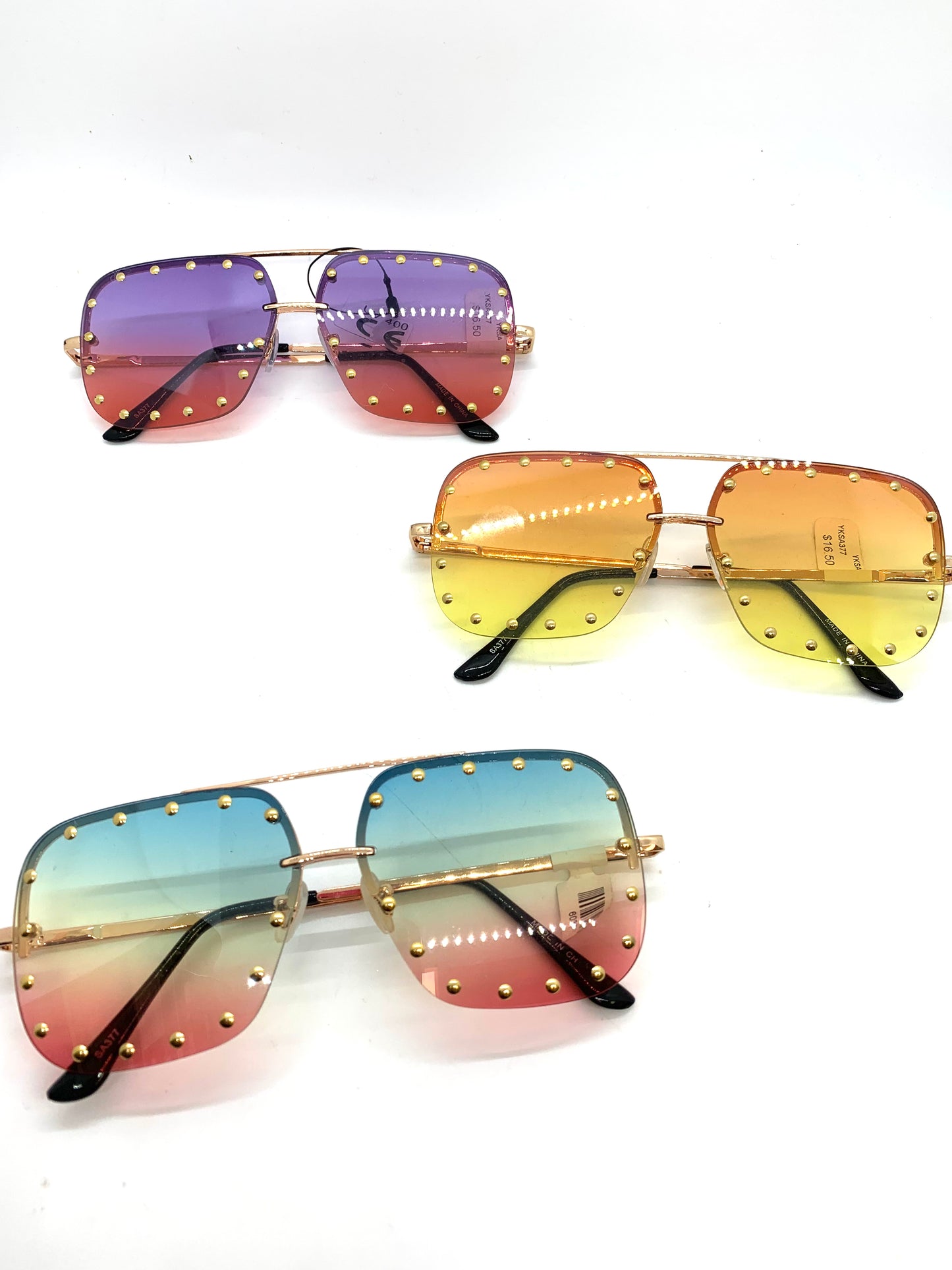 Squared Dotted Sunglasses