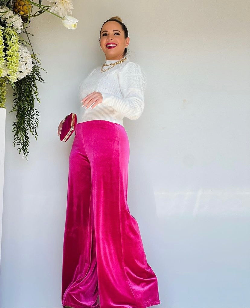 Velvet Pink Pants