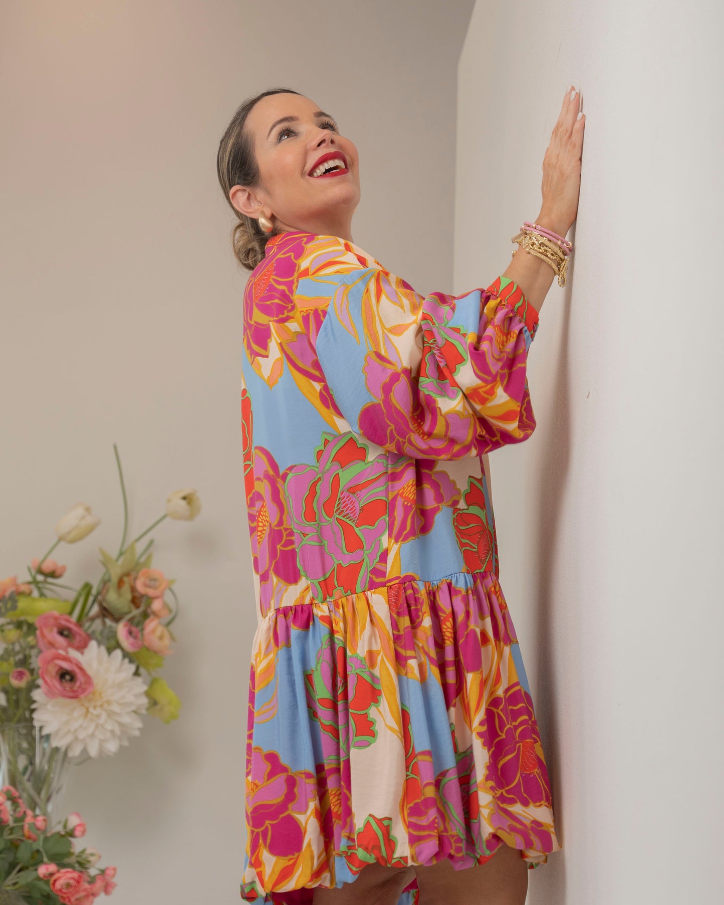 DRESS FLORAL MULTI
