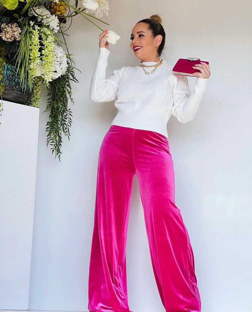 Velvet Pink Pants
