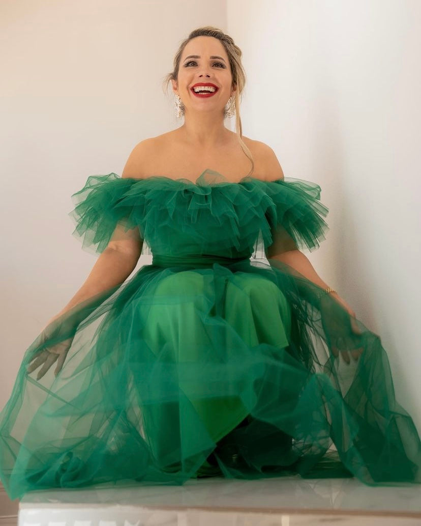 Green Tulle Dress – Design Klass Green Tulle Dress – Design Klass