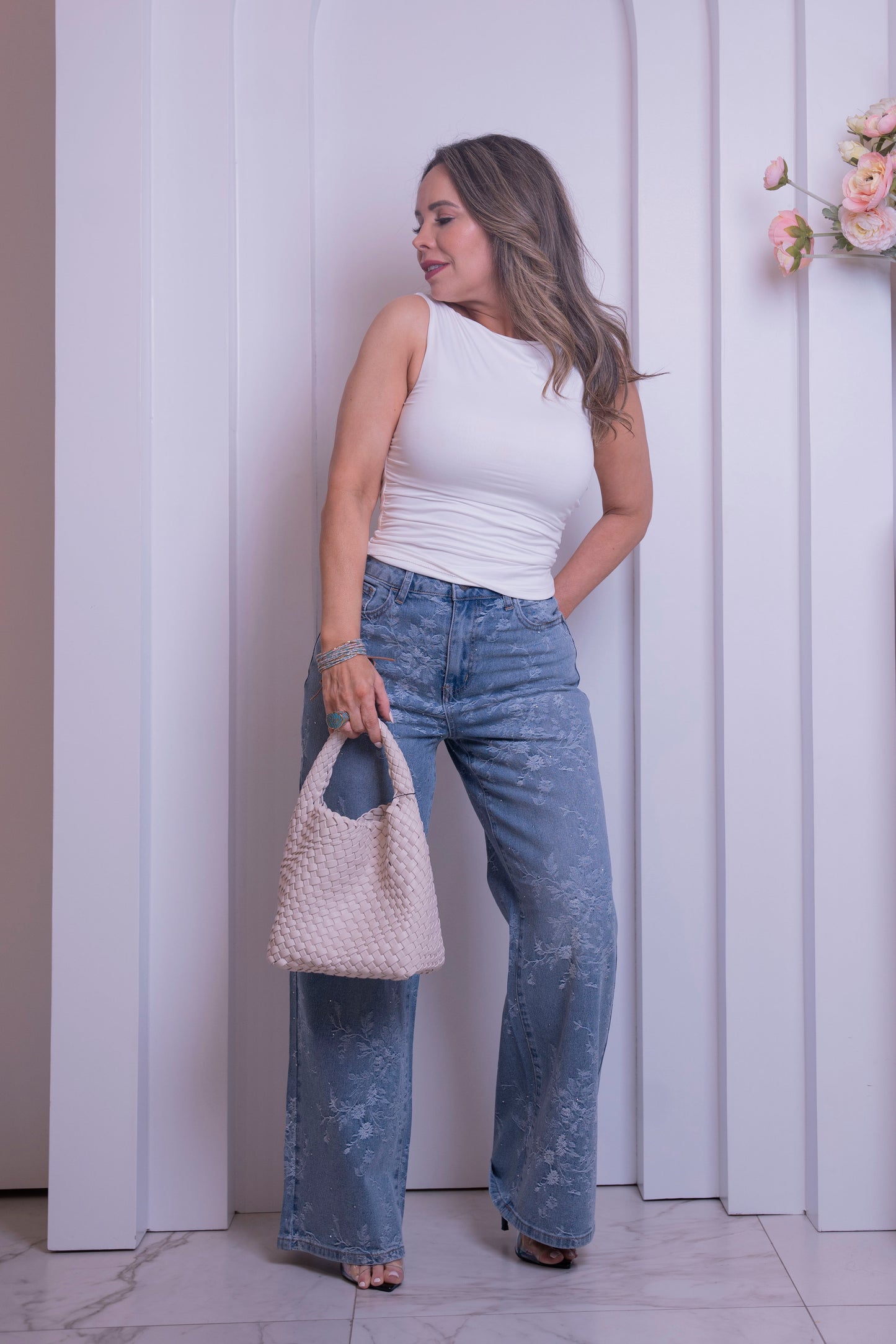 JEANS FLORAL