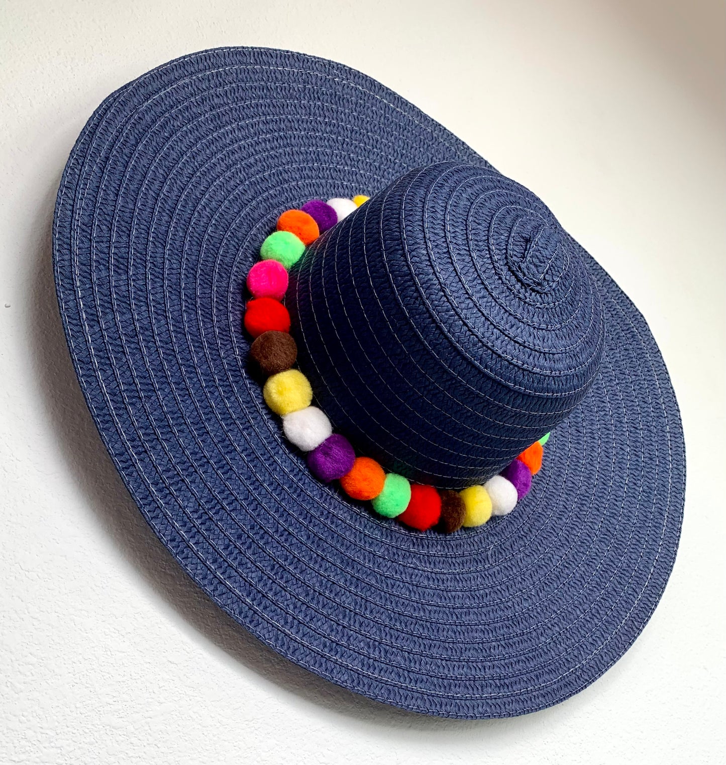 Blue detailed hat