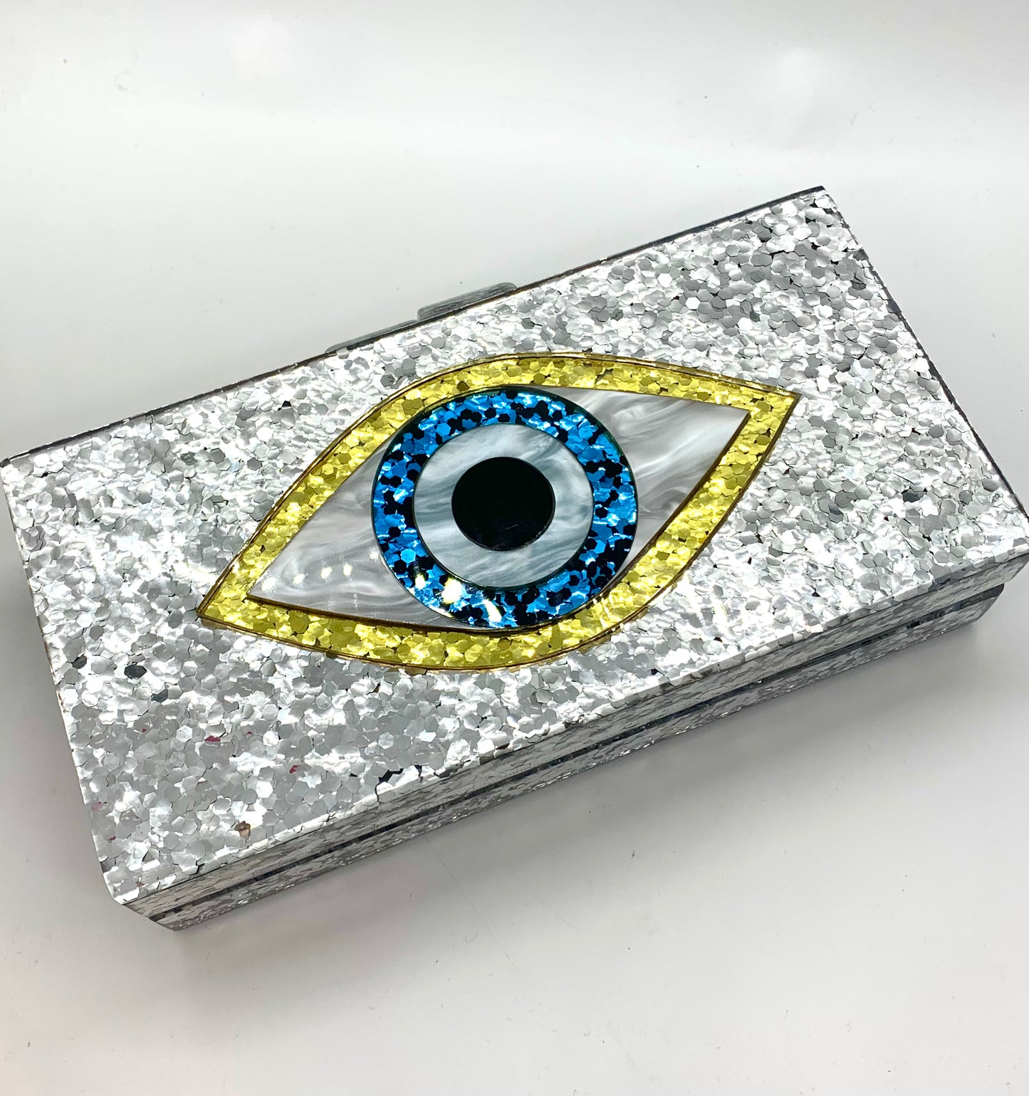 Eye clutch bag