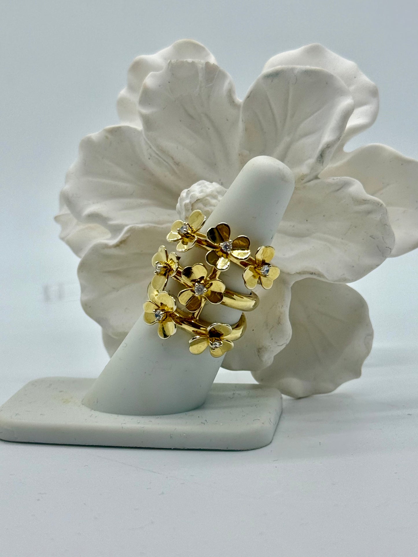 RING SILVER GD PLATED