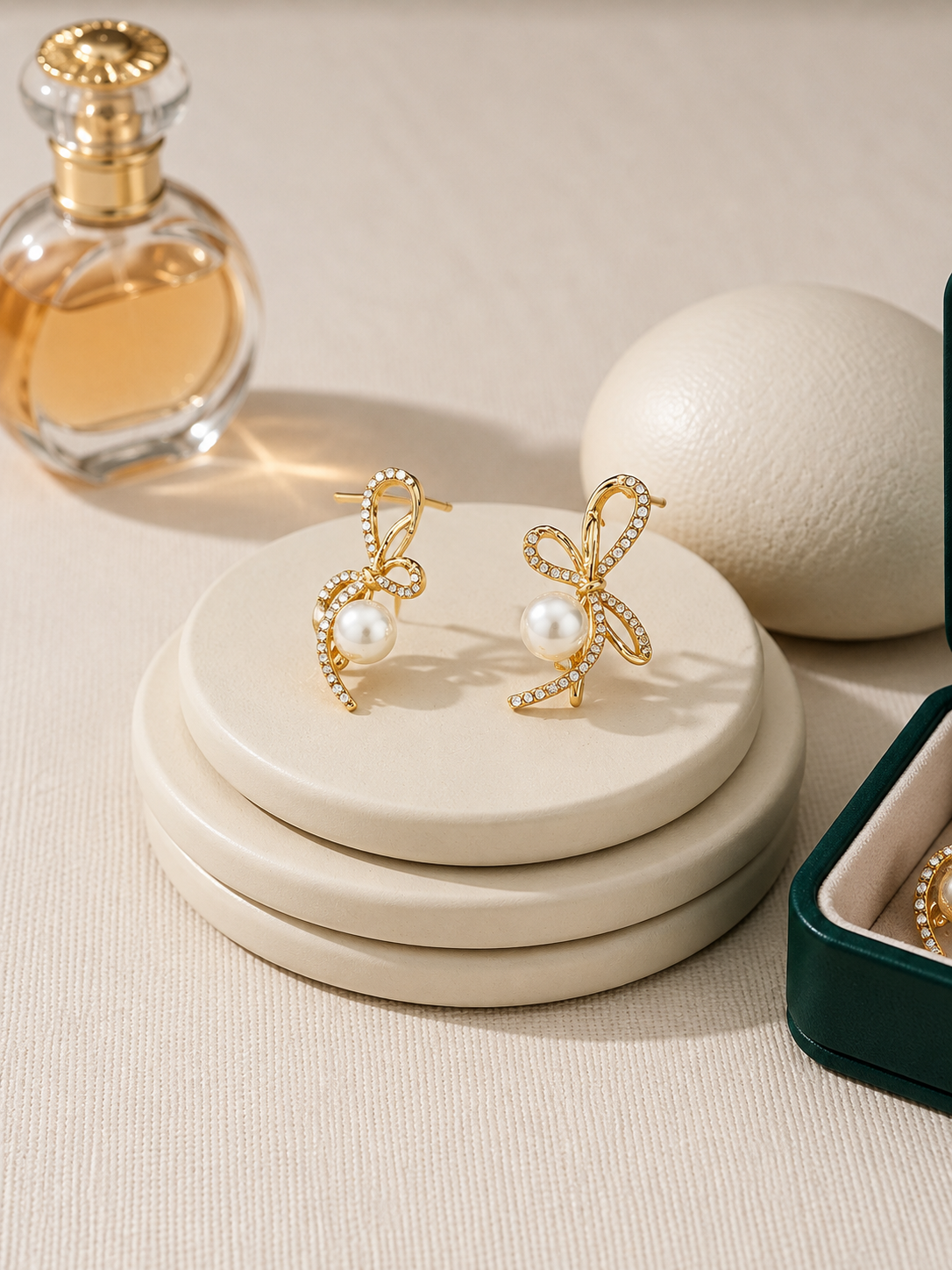 EARRING GLD PEARL
