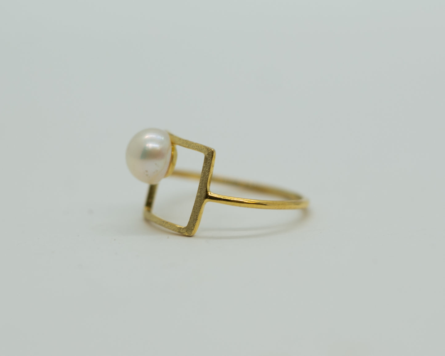 SILVER RING PEARL