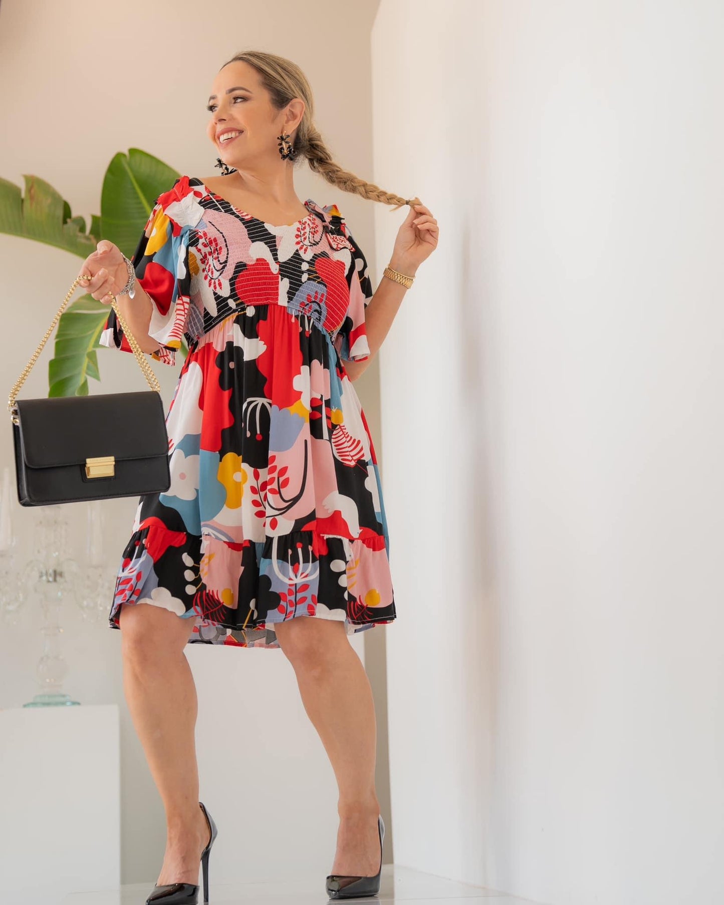 Multi Black Dress
