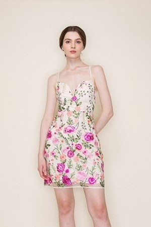DRESS EMB MULTI
