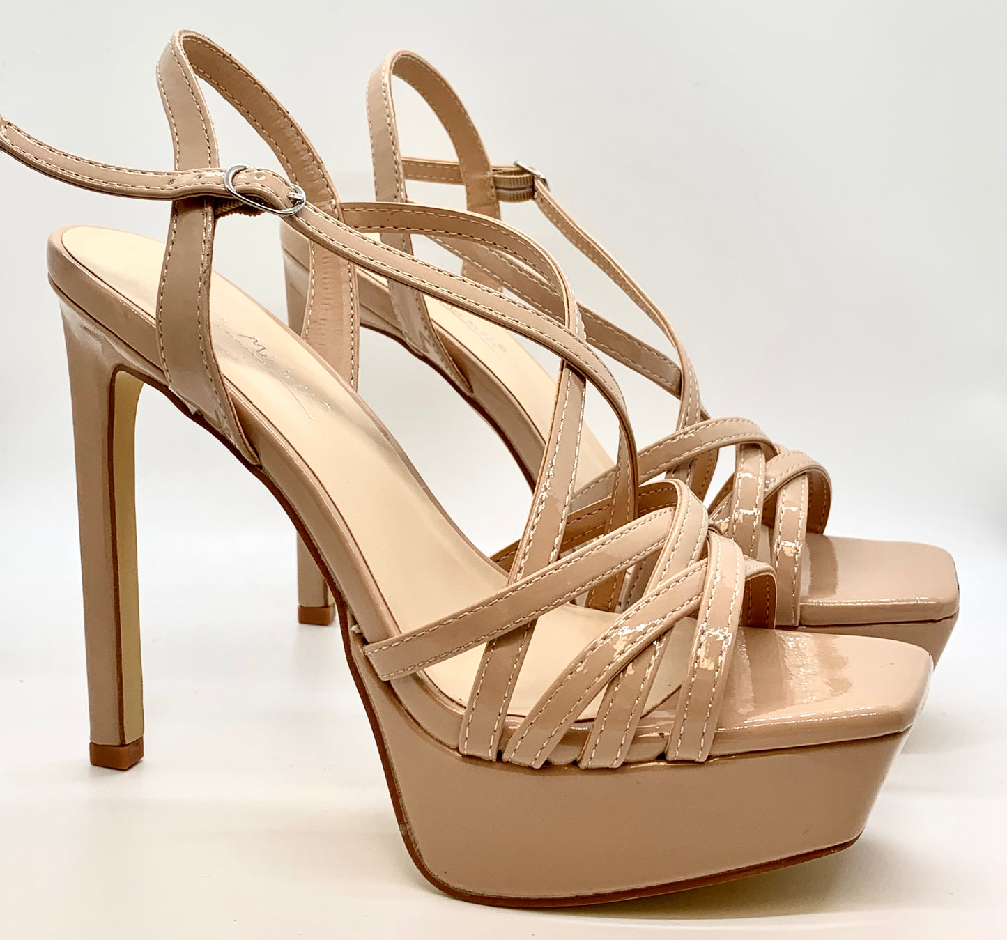 Nude Strappy High Heels