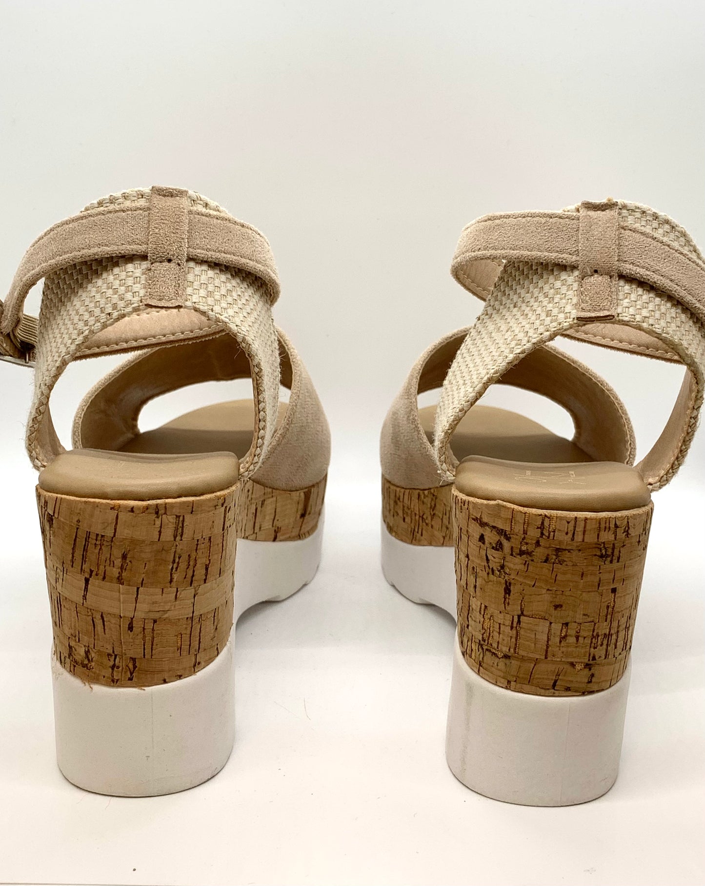 Beige Wedge Sandal