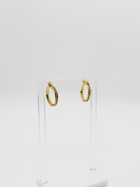 S 10K Thin Gold Hoops
