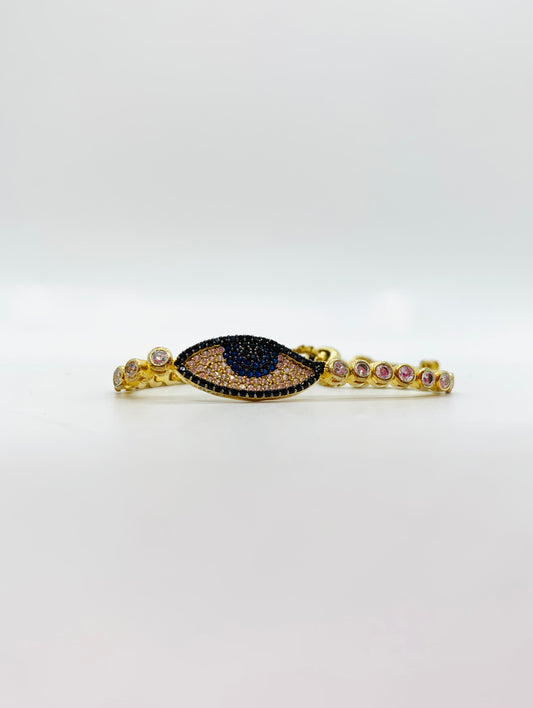 Gold Evil Eye Bracelet