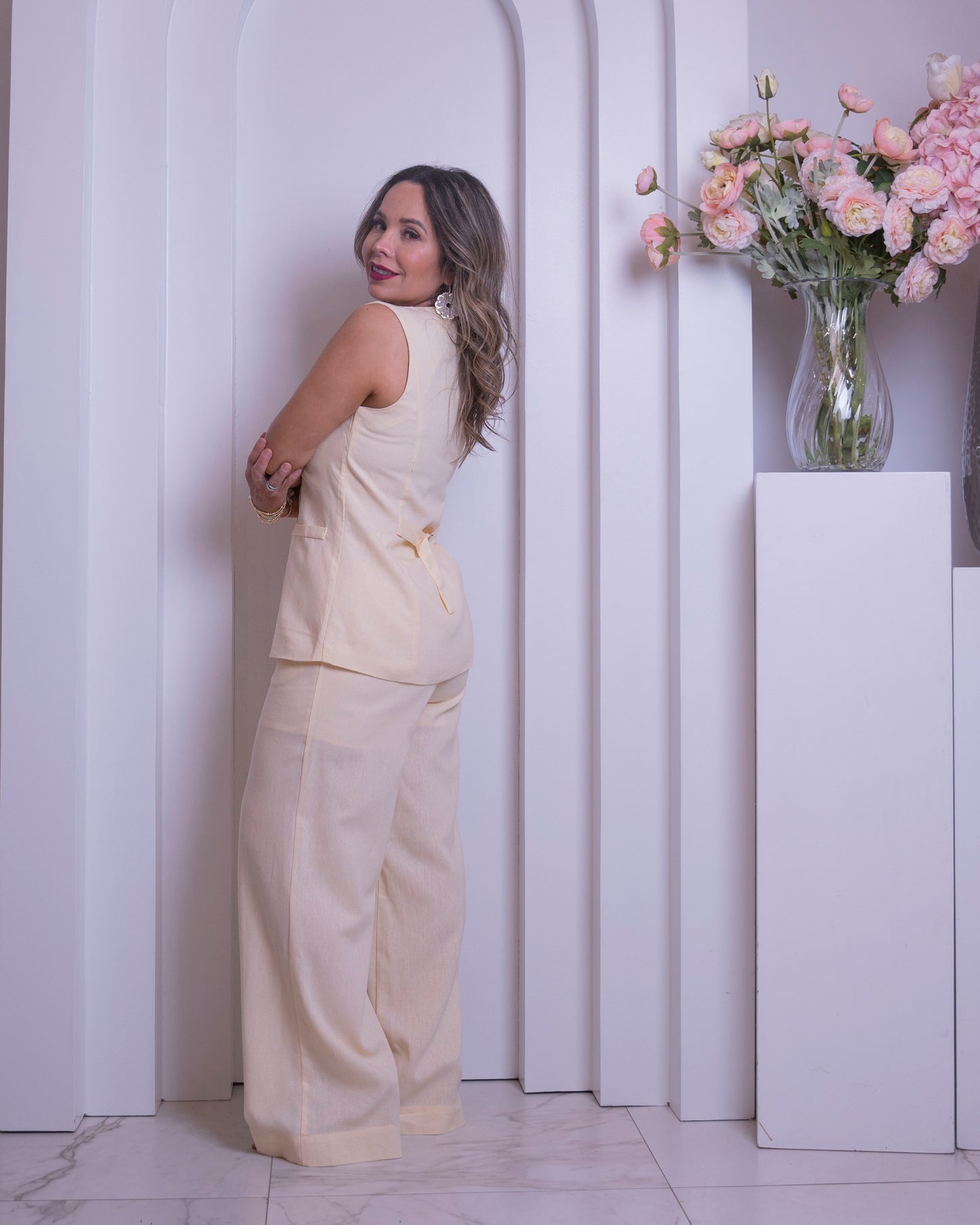 PANTS LINEN YELLOW