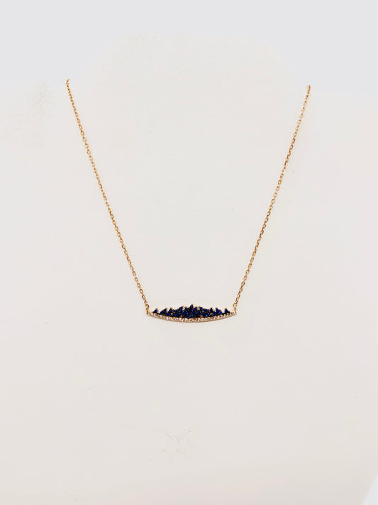 Rose Gold Crown Necklace