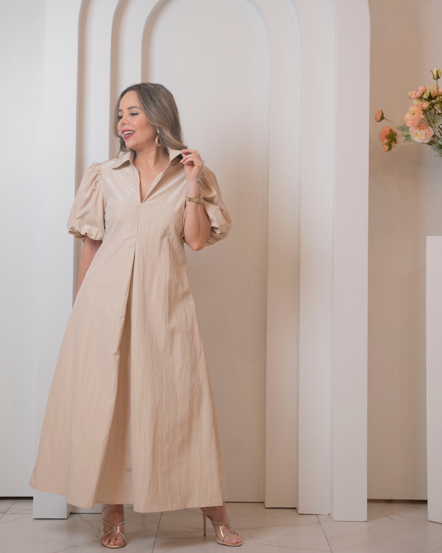 DRESS TAUPE