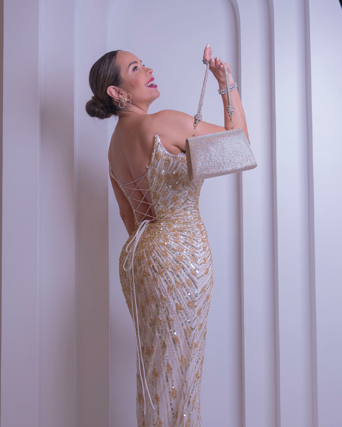 DRESS IVORY GOLD