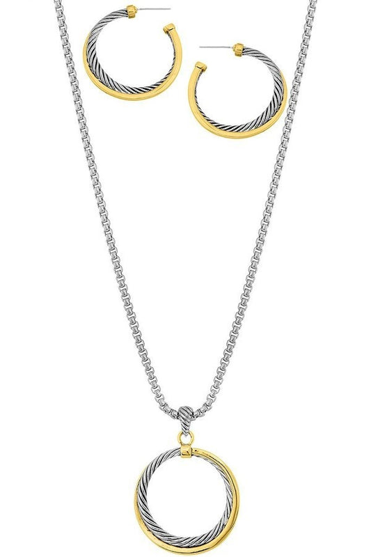 SET. NECKLACE EARRING