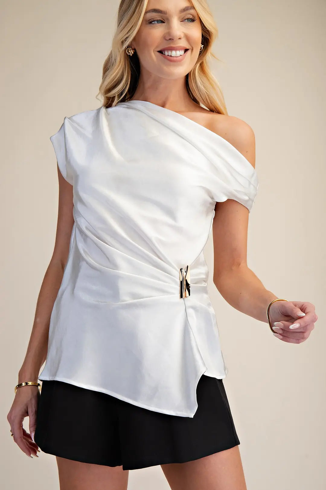 TOP WHITE SATI