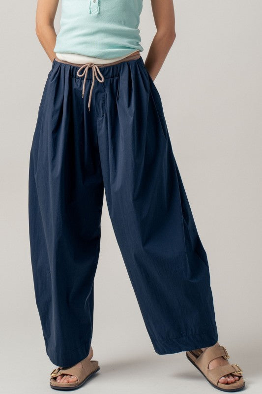 PANTS NAVY MAXI