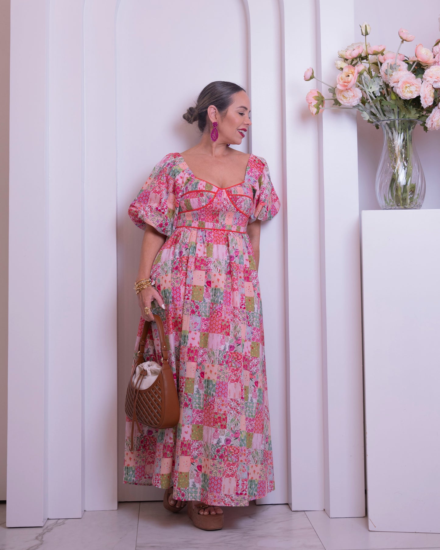 DRESS PINK MULTI