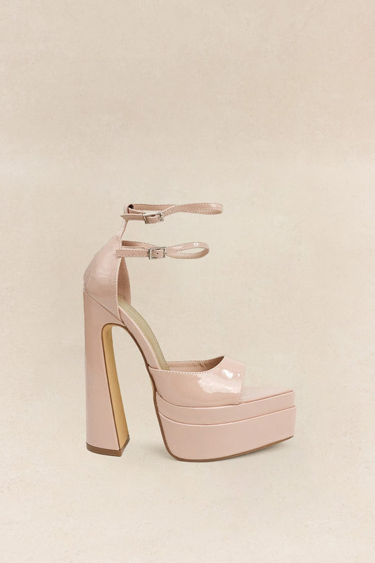 Nude Platform Heel