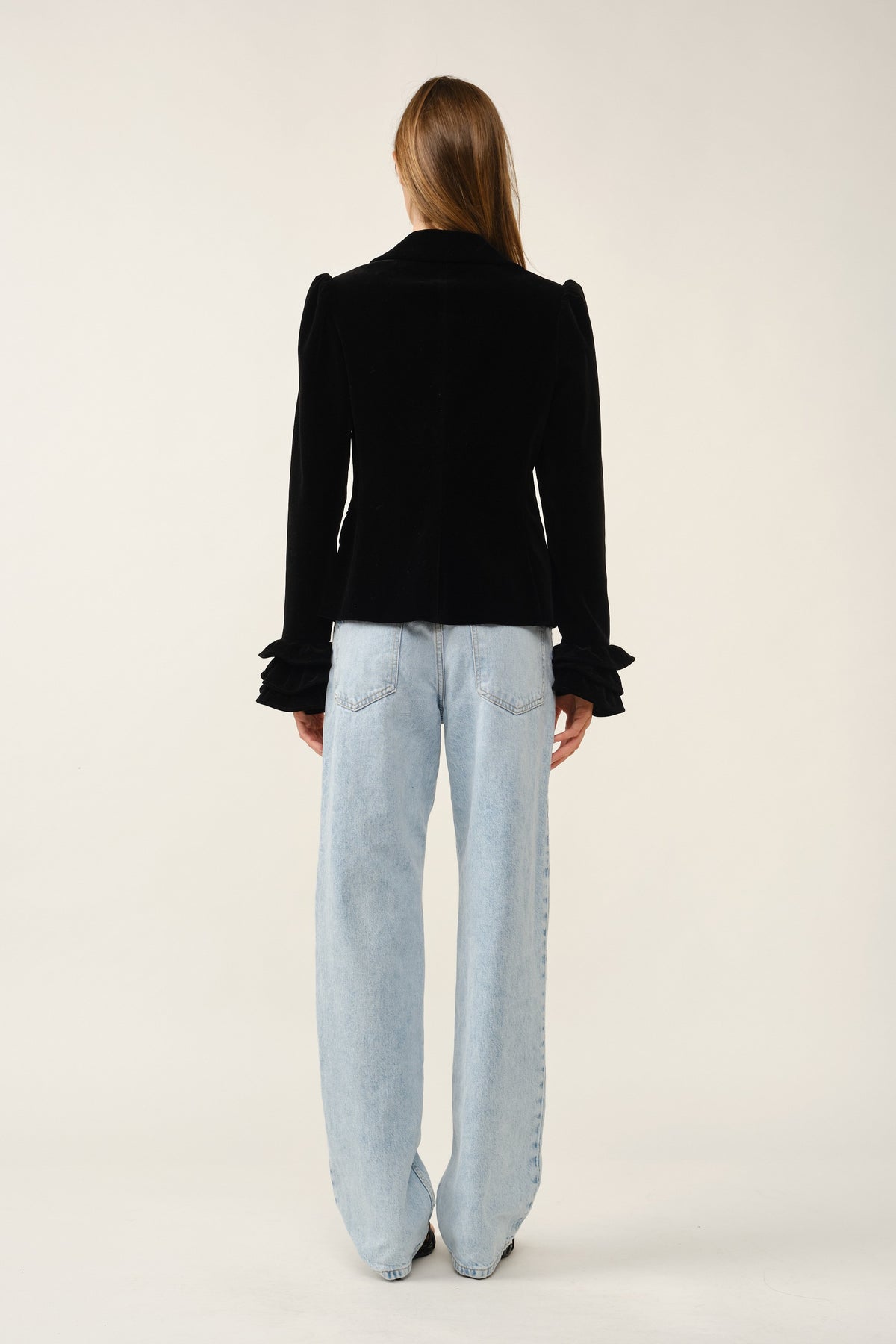 JACKET VELVET BK