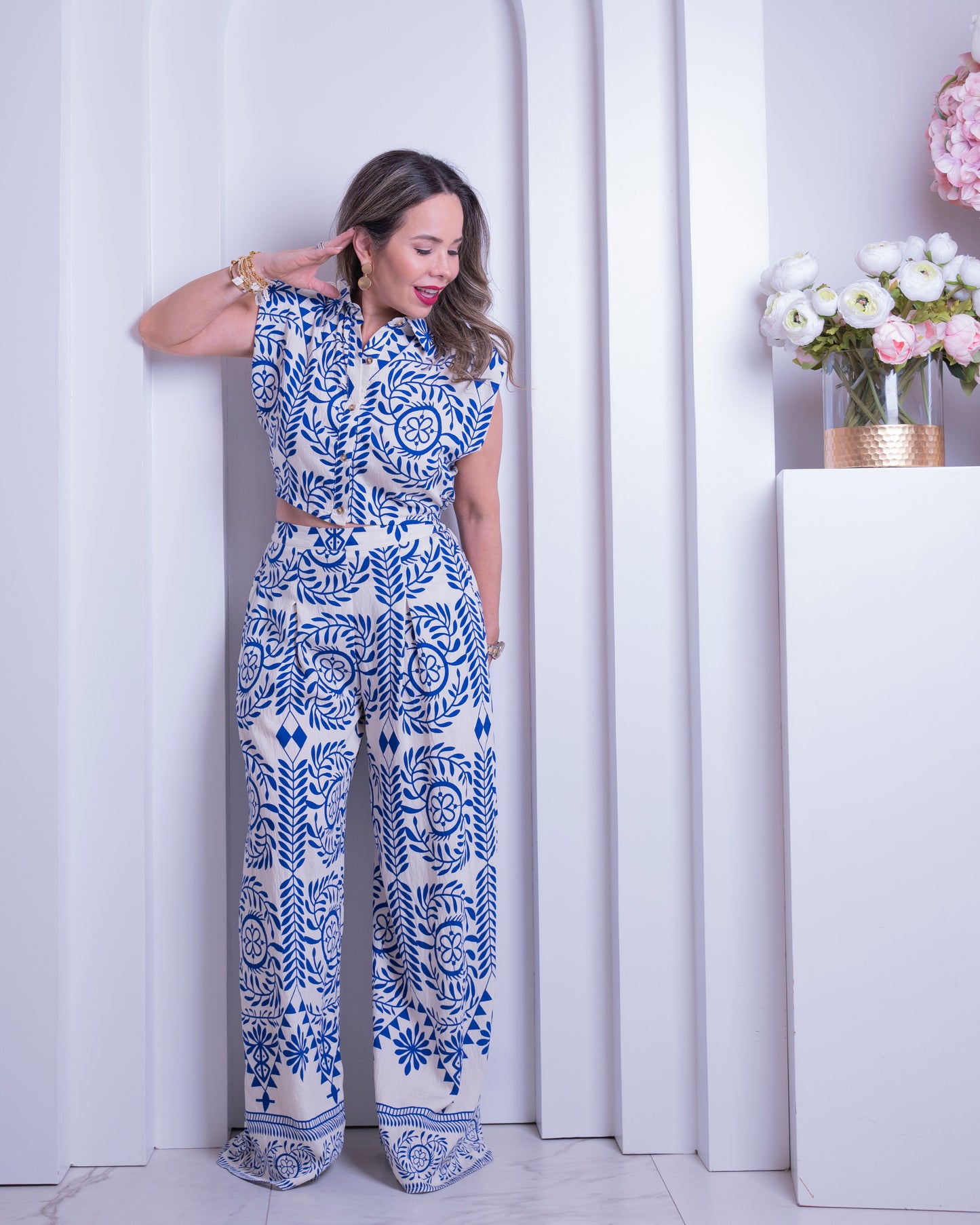 SET.PANTS & BLUE