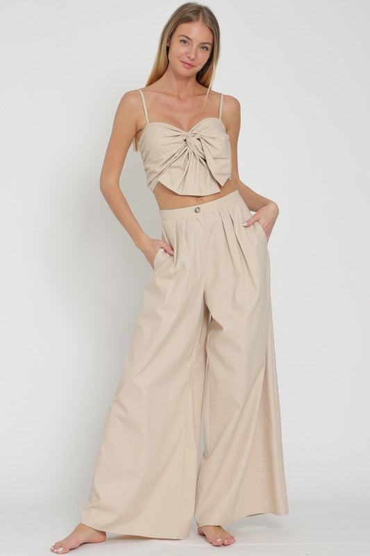 SET. TOP PANTS BLK-BEIBE