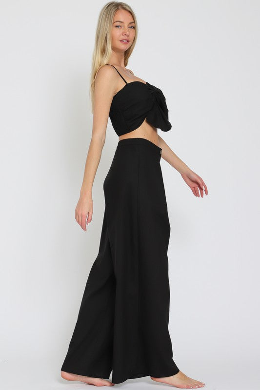 SET. TOP PANTS BLK-BEIBE