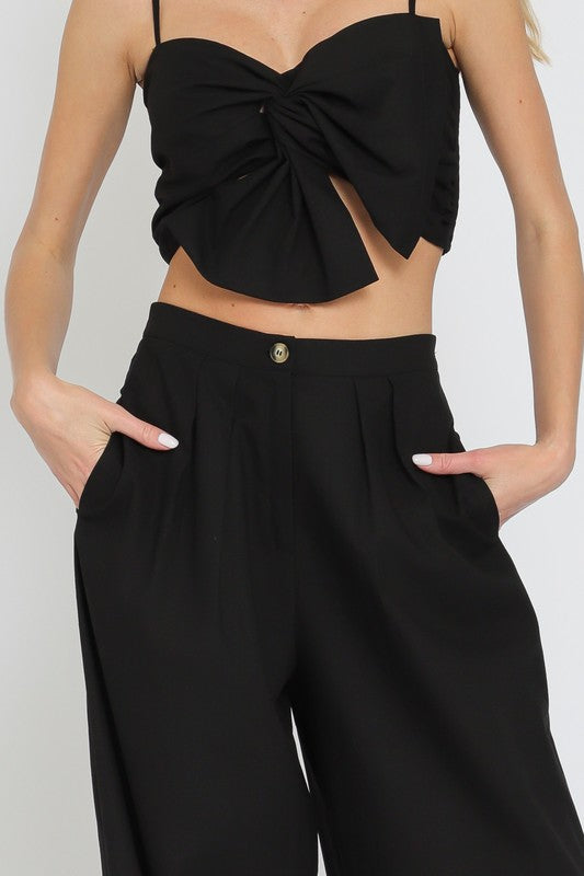 SET. TOP PANTS BLK-BEIBE